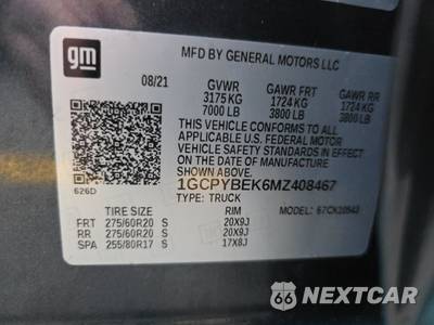 2021 Chevrolet Silverado 1500 Custom Crew Cab Short Bed 1CX - zdjęcie 14 z 46 - miniatura