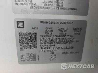 2024 Chevrolet Silverado 1500 Custom Crew Cab Short Bed 1CX - zdjęcie 11 z 20 - miniatura