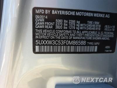 2015 BMW X4 Sports Activity Vehicle xDrive28i XLINE - zdjęcie 11 z 15 - miniatura