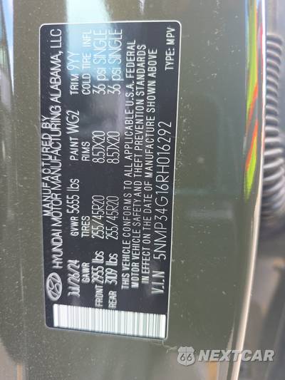 2024 Hyundai Santa Fe Hybrid Limited - zdjęcie 15 z 20 - miniatura
