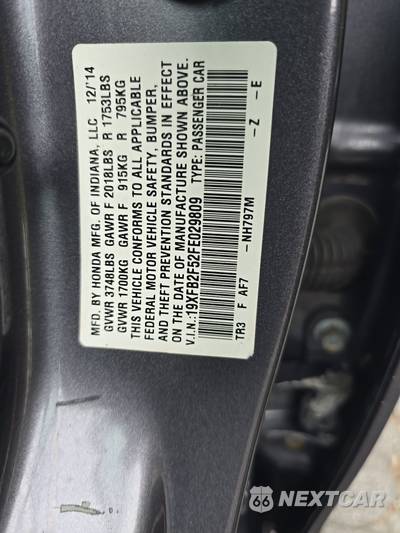 2015 Honda Civic Sedan LX - zdjęcie 14 z 45 - miniatura