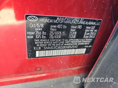 2019 Hyundai Santa Fe SEL Plus - zdjęcie 14 z 26 - miniatura