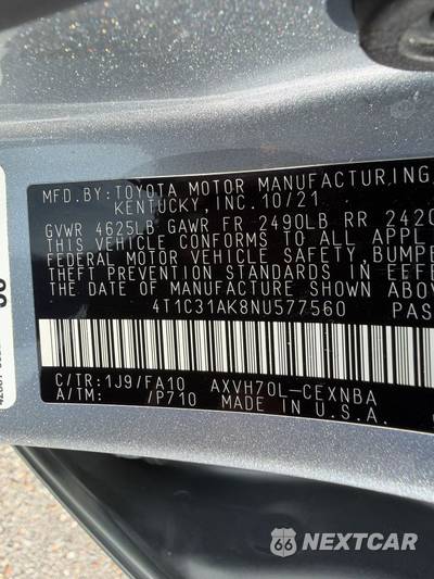 2022 Toyota Camry Hybrid LE - zdjęcie 26 z 38 - miniatura