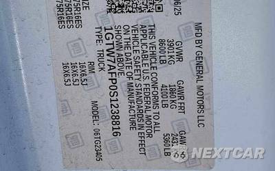 2025 GMC Savana 2500 Cargo Van 1WT 135.0" WB - zdjęcie 23 z 29 - miniatura