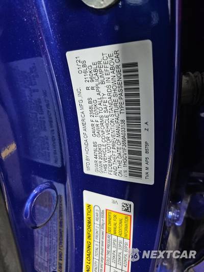 2021 Honda Accord Sedan Sport 1.5T - zdjęcie 14 z 37 - miniatura