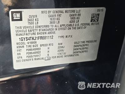 2015 Cadillac Escalade ESV Premium 1SC - zdjęcie 15 z 19 - miniatura