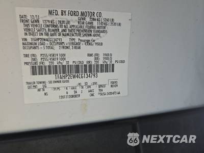2012 Ford Taurus SEL - zdjęcie 14 z 39 - miniatura
