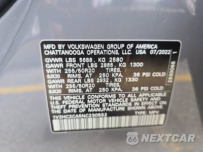 2022 Volkswagen Atlas Cross Sport 2.0T SE w/Technology - zdjęcie 14 z 38 - miniatura