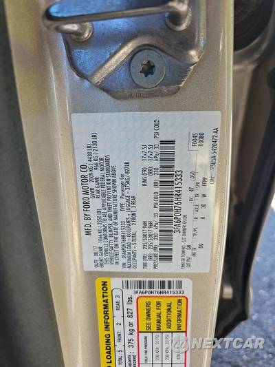 2017 Ford Fusion SE - zdjęcie 14 z 29 - miniatura