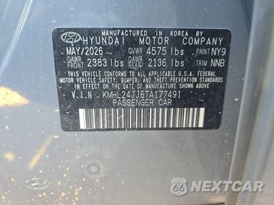 2026 Hyundai Sonata Hybrid Blue - zdjęcie 14 z 17 - miniatura