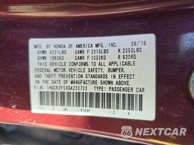 2016 Honda Accord Sedan Sport - zdjęcie 14 z 30 - miniatura
