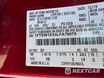 2020 Ford F-150 Lariat Crew Cab Short Bed - zdjęcie 23 z 35 - miniatura