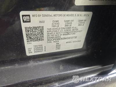 2022 Chevrolet Silverado 1500 Custom Crew Cab Short Bed 1CX - zdjęcie 15 z 17 - miniatura