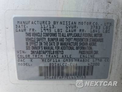 2014 Nissan Sentra S - zdjęcie 14 z 18 - miniatura