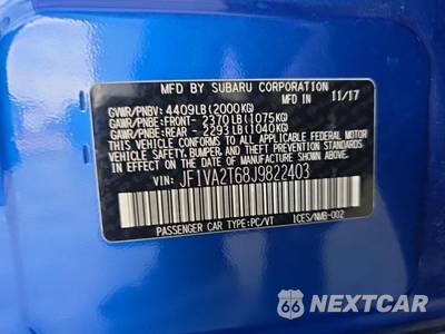 2018 Subaru WRX STi Limited w/Low Profile Trunk Spoiler - zdjęcie 11 z 20 - miniatura