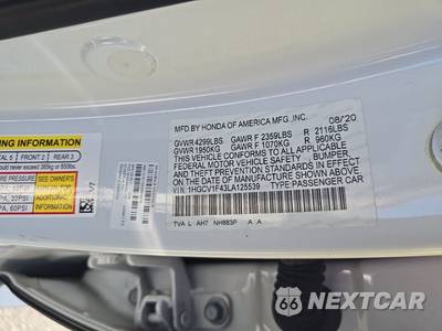 2020 Honda Accord Sedan EX 1.5T - zdjęcie 14 z 44 - miniatura