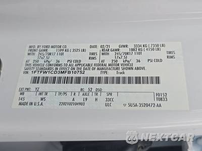 2021 Ford F-150 Hybrid XL Crew Cab Short Bed - zdjęcie 14 z 30 - miniatura