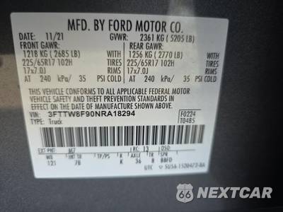 2022 Ford Maverick XLT Crew Cab Short Bed - zdjęcie 11 z 16 - miniatura