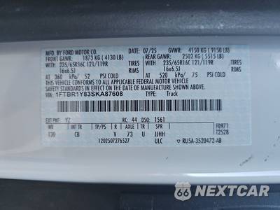 2025 Ford Transit 250 Cargo Van Low Roof 130.0" WB - zdjęcie 13 z 32 - miniatura