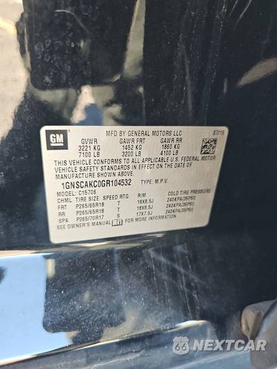 2016 Chevrolet Tahoe LS 1LS - zdjęcie 15 z 30 - miniatura