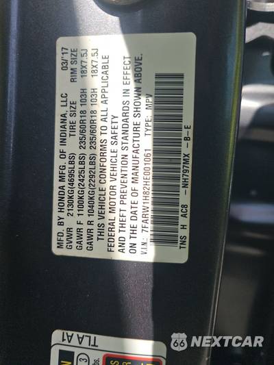 2017 Honda CR-V EX-L - zdjęcie 14 z 20 - miniatura