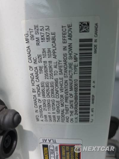 2017 Honda CR-V EX-L w/Navigation - zdjęcie 14 z 28 - miniatura
