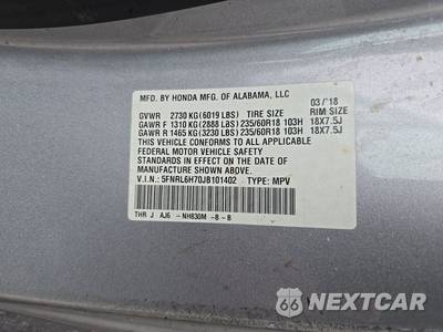 2018 Honda Odyssey EX-L 118.1" WB - zdjęcie 15 z 46 - miniatura