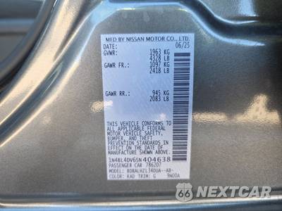 2025 Nissan Altima SV - zdjęcie 14 z 27 - miniatura
