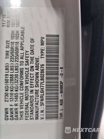 2020 Honda Odyssey EX-L 118.1" WB - zdjęcie 15 z 26 - miniatura