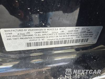 2010 Volkswagen Jetta Sedan Limited - zdjęcie 14 z 31 - miniatura