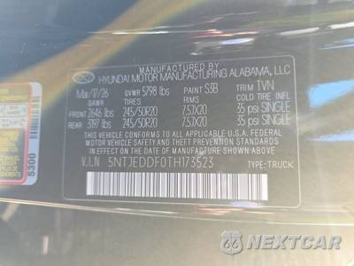 2026 Hyundai Santa Cruz Limited Crew Cab Short Bed - zdjęcie 21 z 30 - miniatura