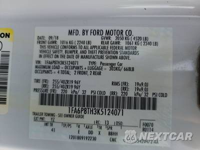 2019 Ford Mustang EcoBoost Premium Coupe - zdjęcie 20 z 31 - miniatura