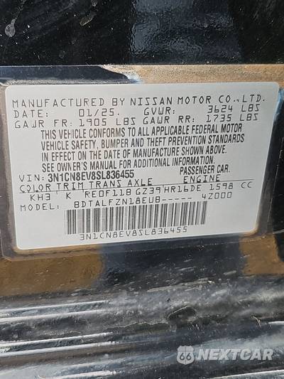 2025 Nissan Versa SV - zdjęcie 21 z 25 - miniatura