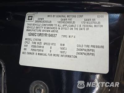2000 Chevrolet Tahoe Limited 1SC - zdjęcie 15 z 19 - miniatura