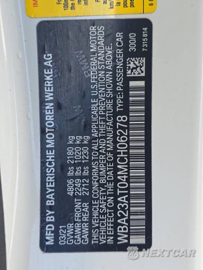2021 BMW 4 Series Convertible 430i M SPORT LINE - zdjęcie 14 z 42 - miniatura