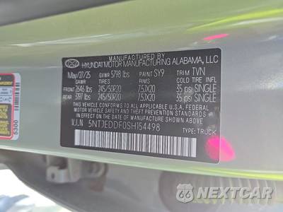 2025 Hyundai Santa Cruz Limited Crew Cab Short Bed - zdjęcie 14 z 27 - miniatura