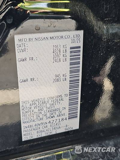 2025 Nissan Altima SV - zdjęcie 14 z 34 - miniatura