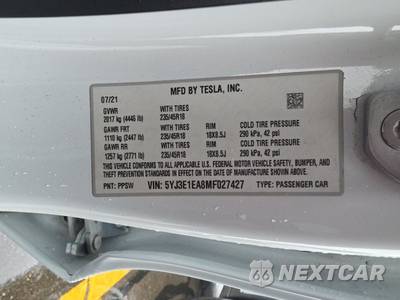 2021 Tesla Model 3 Standard Range Plus - zdjęcie 14 z 38 - miniatura