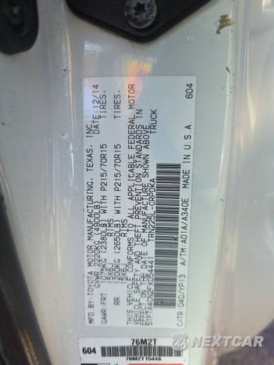 2015 Toyota Tacoma Extended Cab Medium Bed w/Rear Doors - zdjęcie 14 z 49 - miniatura